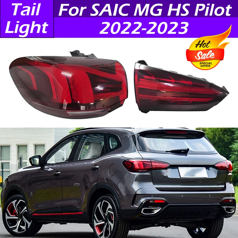 

For SAIC MG HS Pilot 2022 2023 Car Rear Bumper Tail Light Assembly Tail Lamp Taillights Taillamp Brake Light Turn Signal Light