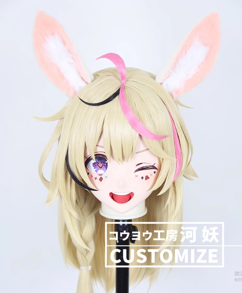 

C-10131 на заказ, полная голова, смола, мультяшный косплей, японский персонаж, аниме, ролевая игра, трансвестит, маска кигуруми с задней оболочкой