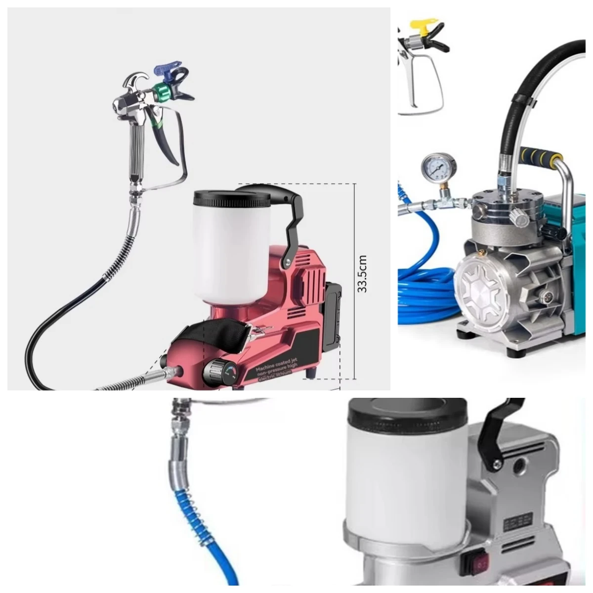Household MultifunctionalLithium High-pressure Airless Spraying MachineAirless Spraying Machine Latex