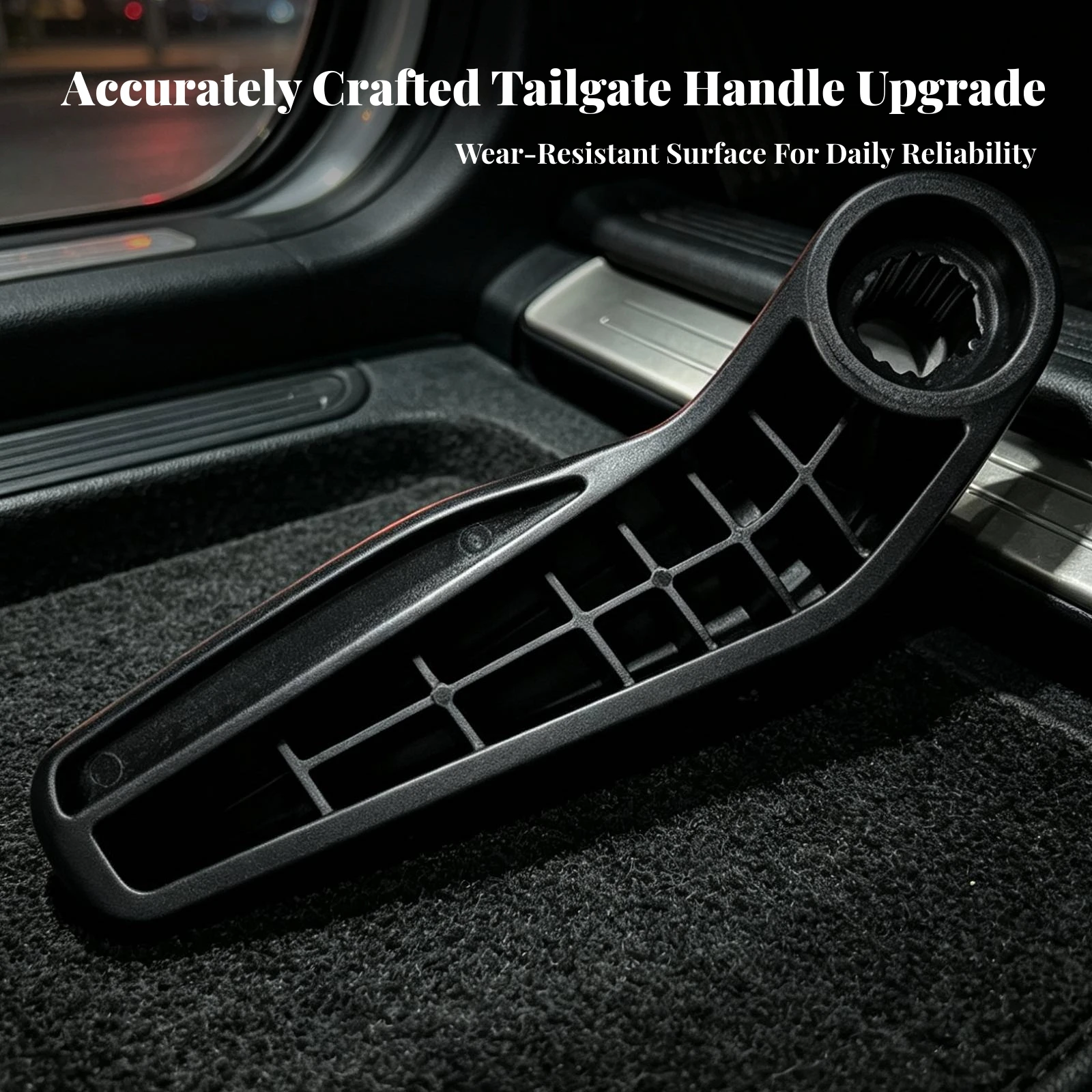 Exterior Rear Tailgate Handle Direct Replacement Rear Tailgate Handle Easy to Install Textured for Car Owners
