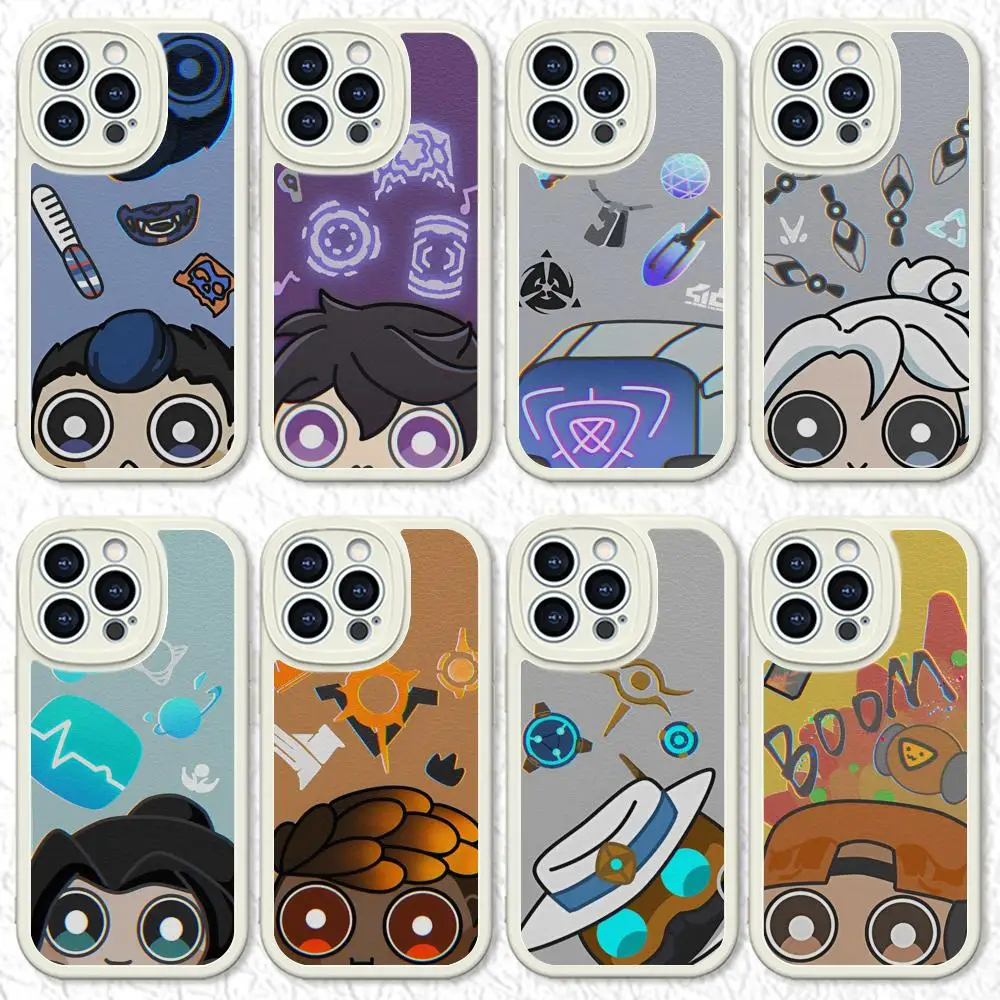 Game About Cartoon V-Valorant Cute MAISTO Phone Case Lambskin Case For Iphone 16 15 14 13 11 12 Pro Max Xr X Xs 8 7 Plus