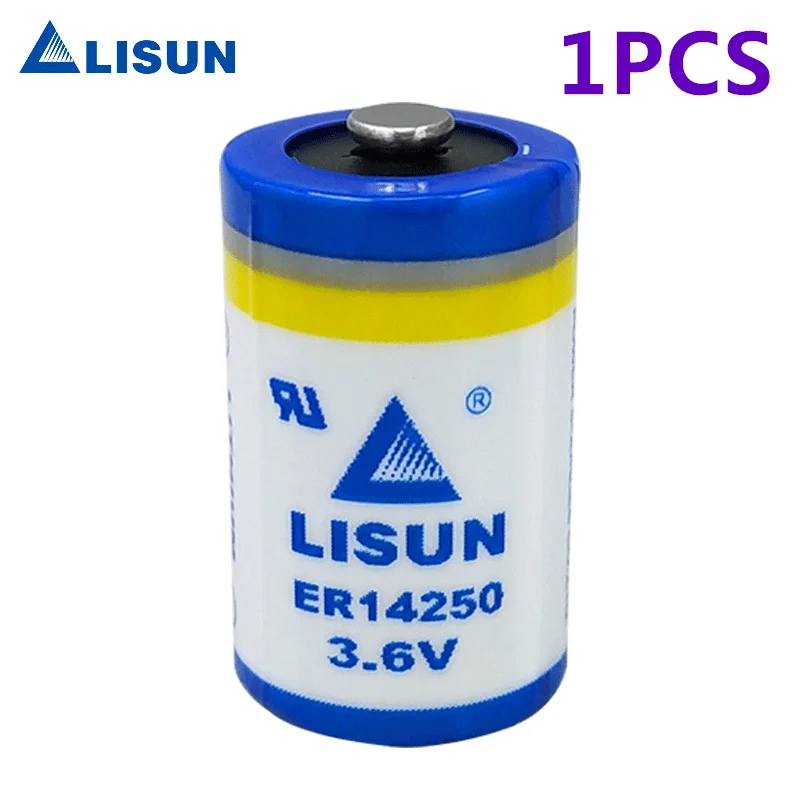 LISUN ER14250 LS14250 3.6V 1/2AA primary lithium battery for PLC industrial control programmer probe positioning device