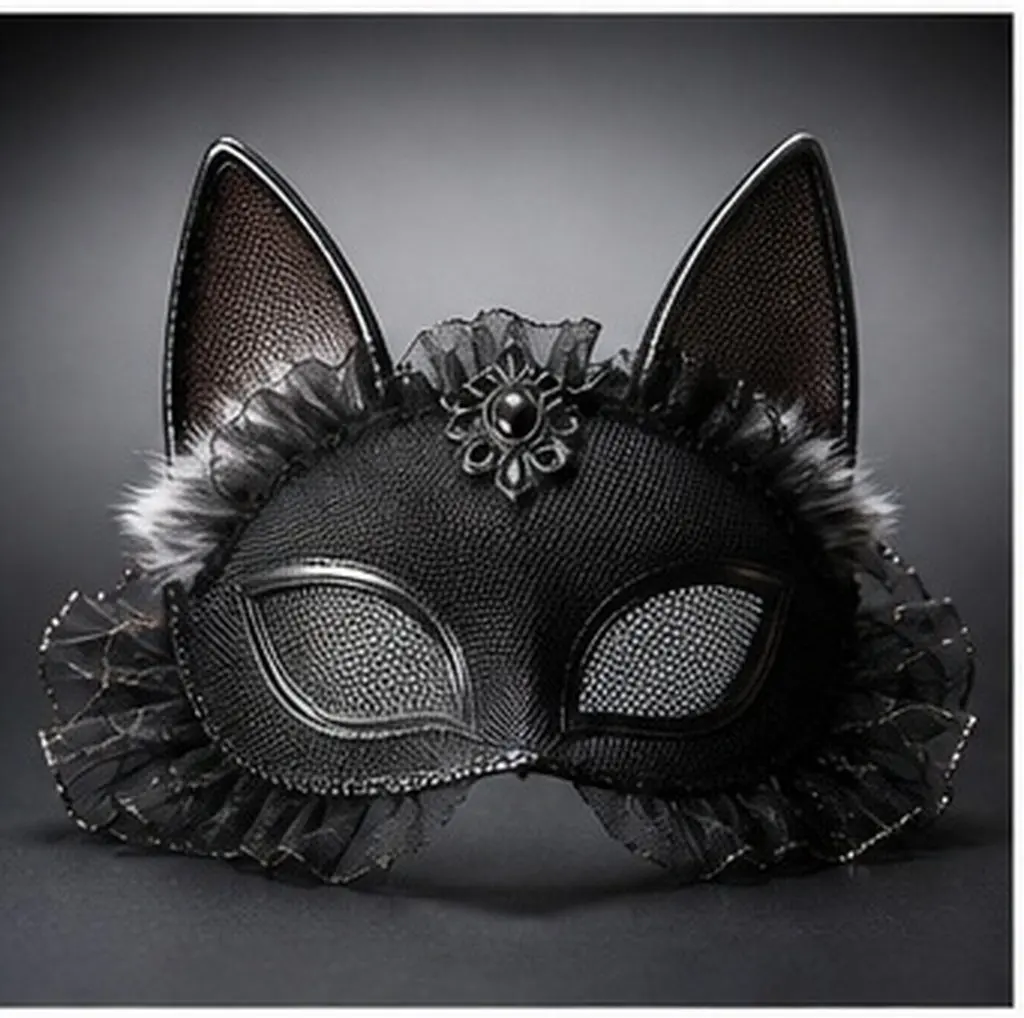 10 pcs Mask Halloween Party Masquerade Cosplay Costume Face Carnival Christmas New Year Craft Mesh Fabric Cosplay Eyes Mesh