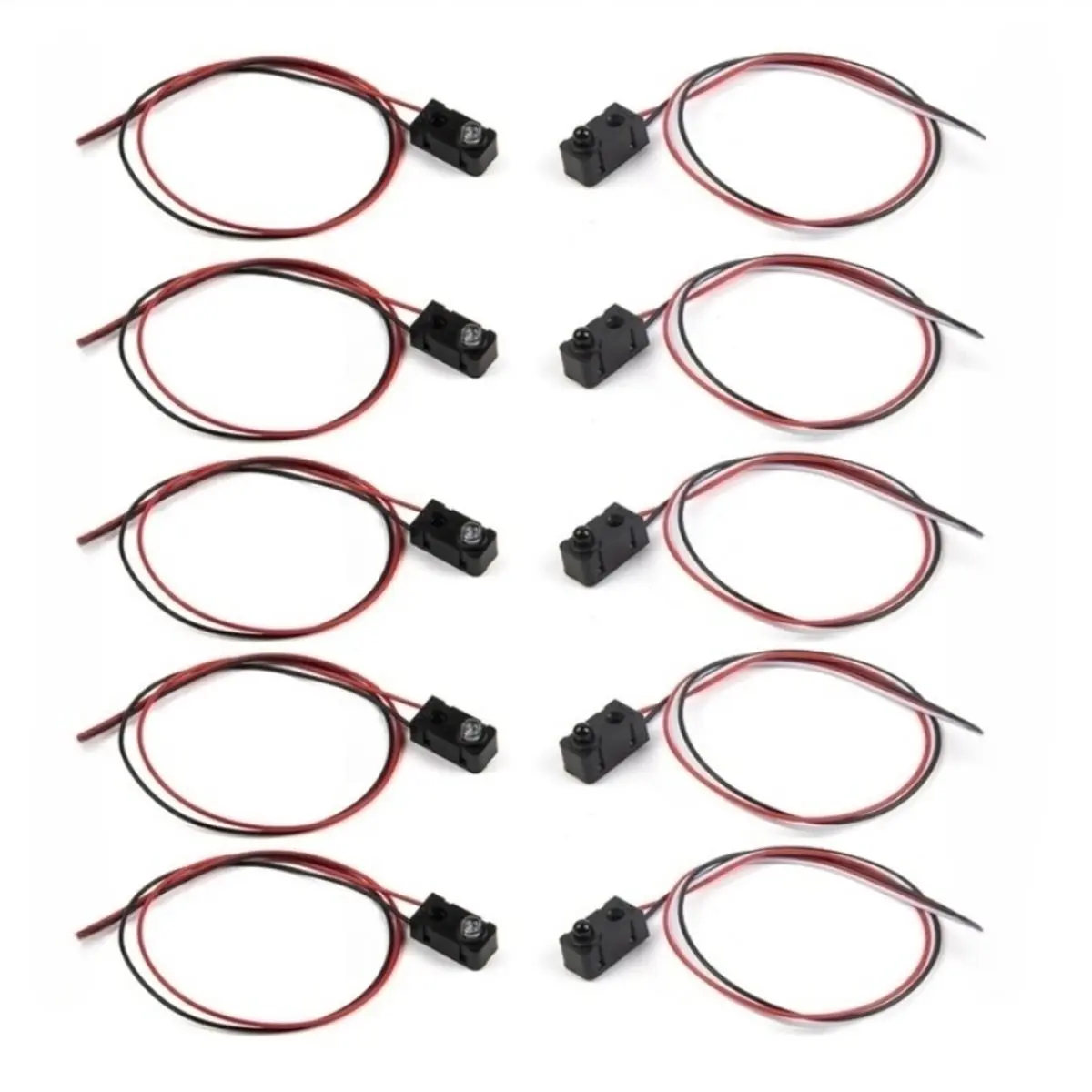 HITL 5pair for IR Break Beam Sensor LEDs Counting Module Split Distance Sensor Infrared Beam Sensor LED Counting Module