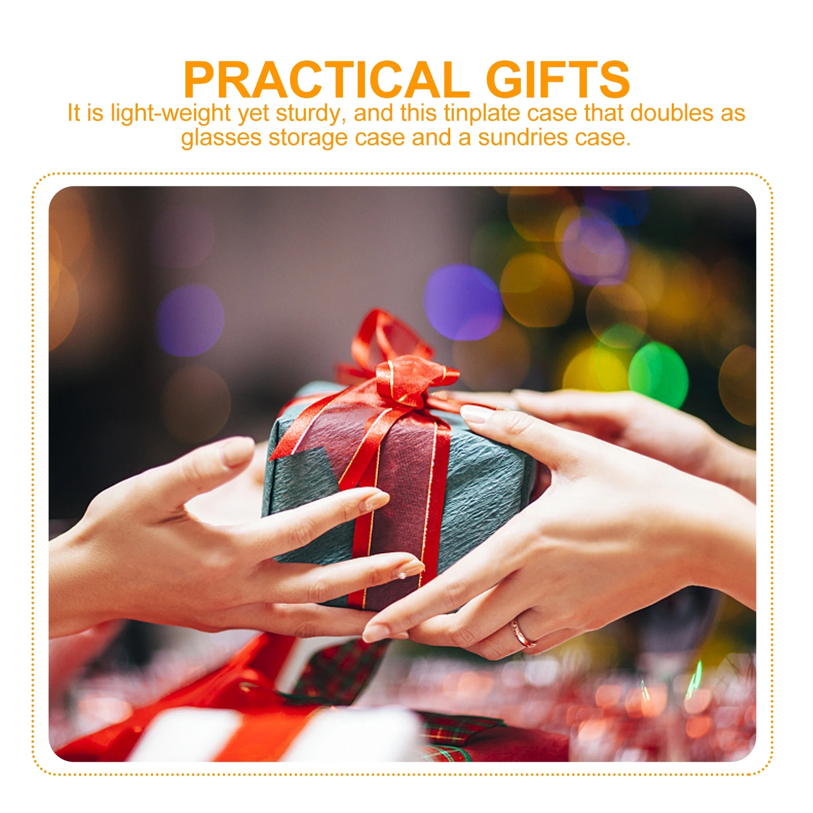 5 قطعة حقيبة تخزين معدنية متعددة الوظائف لأقلام النظارات أشتات خفيفة الوزن متينة مستطيلة حاوية صندوق القلم النظارات