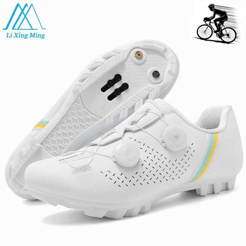 

2025 New MTB Cycling Shoes Men Large Size To 48# A2 Self-Locking Cleat Spd Road Bicycle Shoes Women Flat Mountain Bike Sneaker