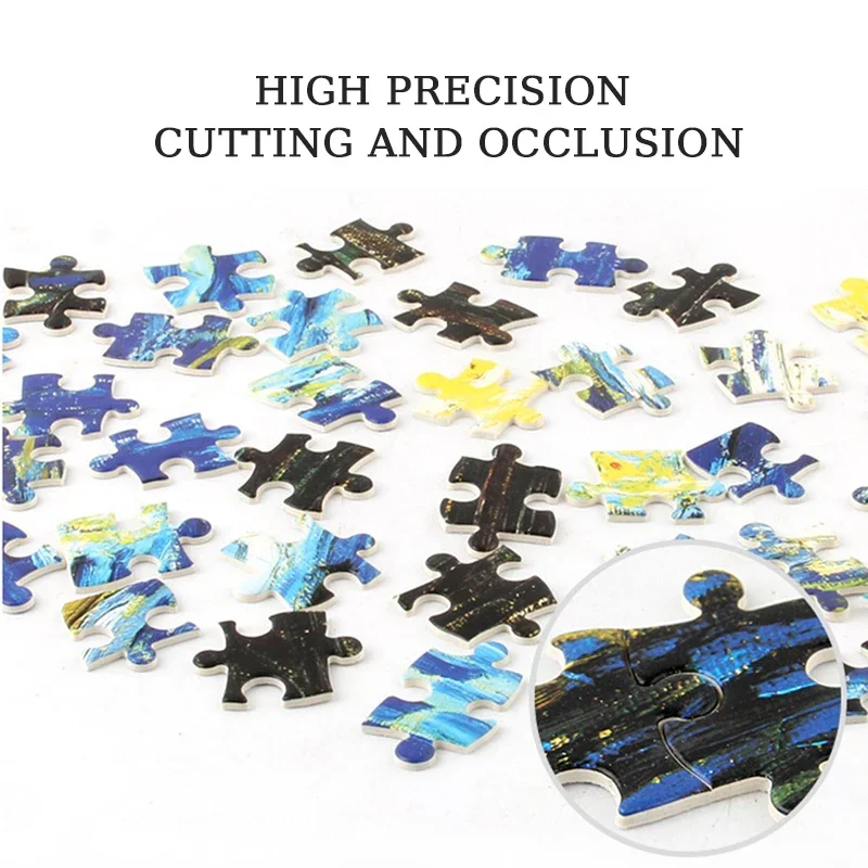 70*50cm Adult Puzzle 1000 Pieces Paper Jigsaw Puzzles Pool Party Famous Paintings Series Learning Education Craft Toys Gifts