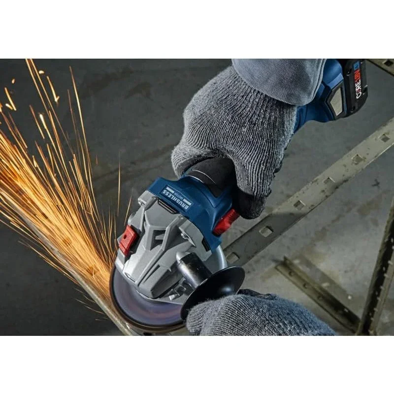 

Аккумуляторная угловая шлифмашина BOSCH GWS 18V-8, 18В, профессиональная, бесщеточная, 100 мм, с ползунковым переключателем, для резки и шлифовки, электроинструмент Bosch GWS18V-8