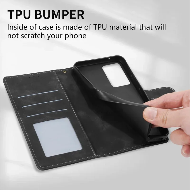 Wallet Card Slot Magnetic Flip Leather Case For Xiaomi Redmi Note 13 Pro 12S 11 11S 10 9 8T 13C 12 12C 10C Poco C65 M6 Pro 13T