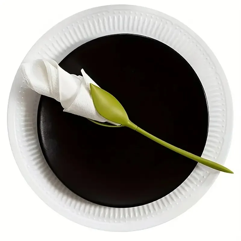Elegant Floral Napkin Holders-Suitable for Weddings,Parties,Daily Table Centerpieces Decorations-Fashionable Napkin Ho