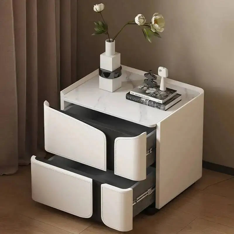 نمط Mesitas طاولة السرير الشمال تصميم أدراج التخزين منضدة فاخرة أنيقة بسيطة دي Noches أثاث غرفة نوم فاخرة #1