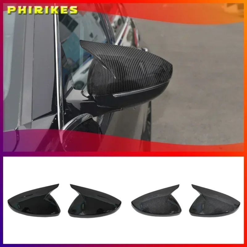 

Side Wing Rearview Mirror Cover Cap For Peugeot 208 2020-2023 Peugeot 308 2014-2020 508 2008 Carbon Fiber Black