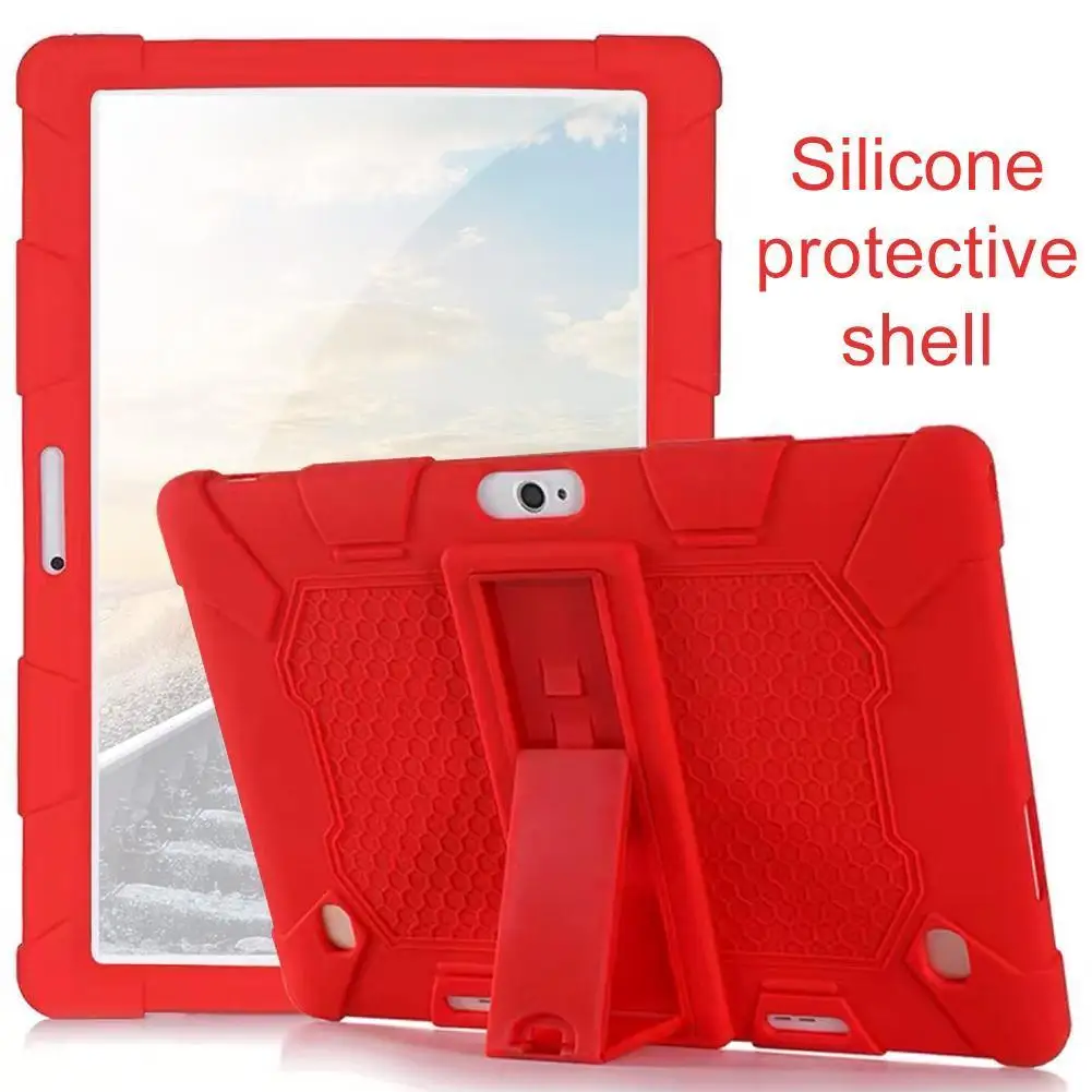 Casing Tablet 10.1 Universal, sarung lembut silikon lembut untuk 10 10.1 tahan guncangan dilengkapi Tablet Android PC