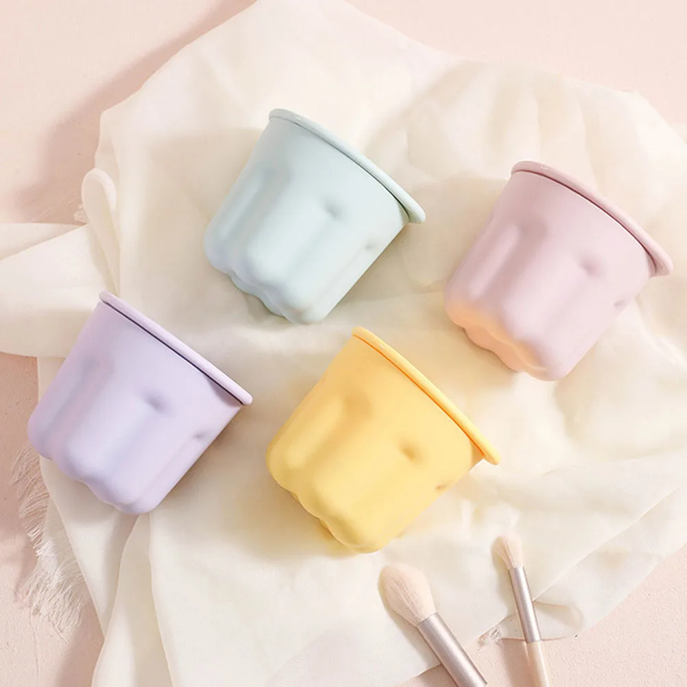 

2 Sets Makeup Brush Cleaning Bowl Dots Gentle Effective Cleaner Kit Tool Washing Compact Easy Clean Durability Practical