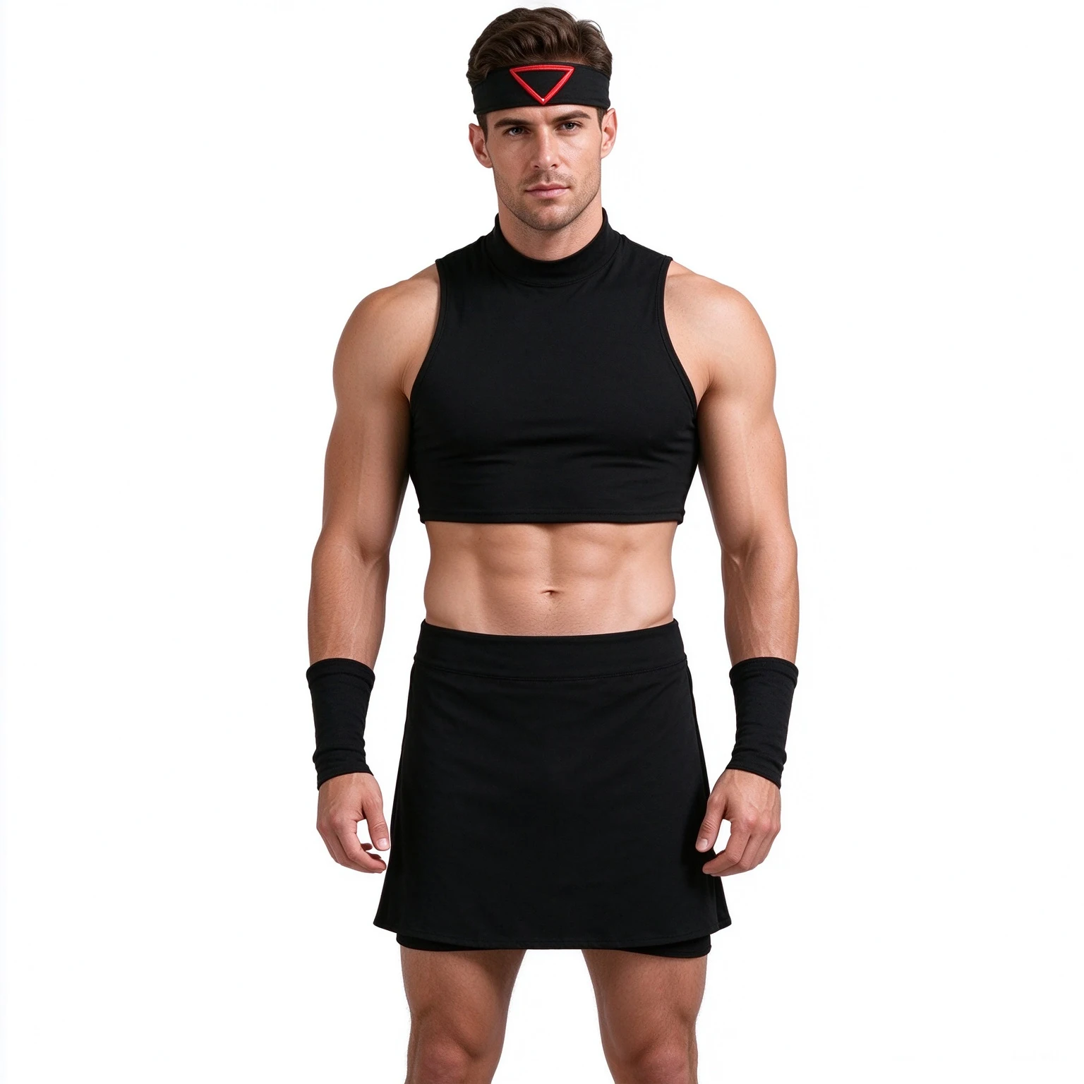 New Fullmetal Alchemist Envy Black Gloves Headband Cosplay Costume