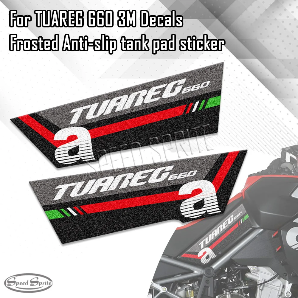 

3M Anti Slip Motorcycle Fuel Tank Pad Stickers Protect Cover Decals Kit Accessories For Aprilia Tuareg 660 Tuareg660 2022 2023