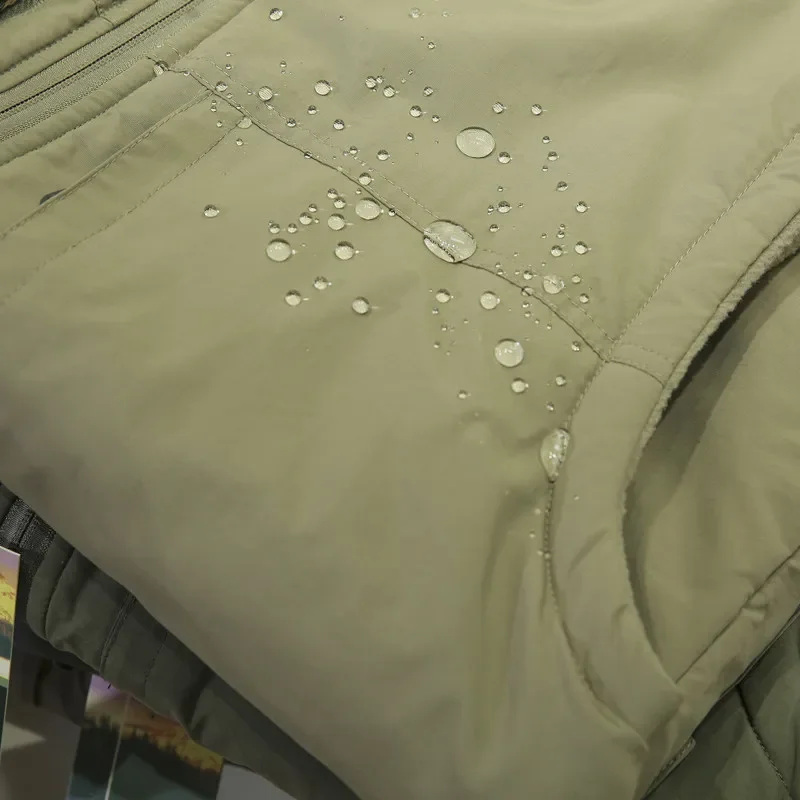 Europe, America, can be worn on both sides, waterproof and thickened fleece tooling vest in autumn and winter