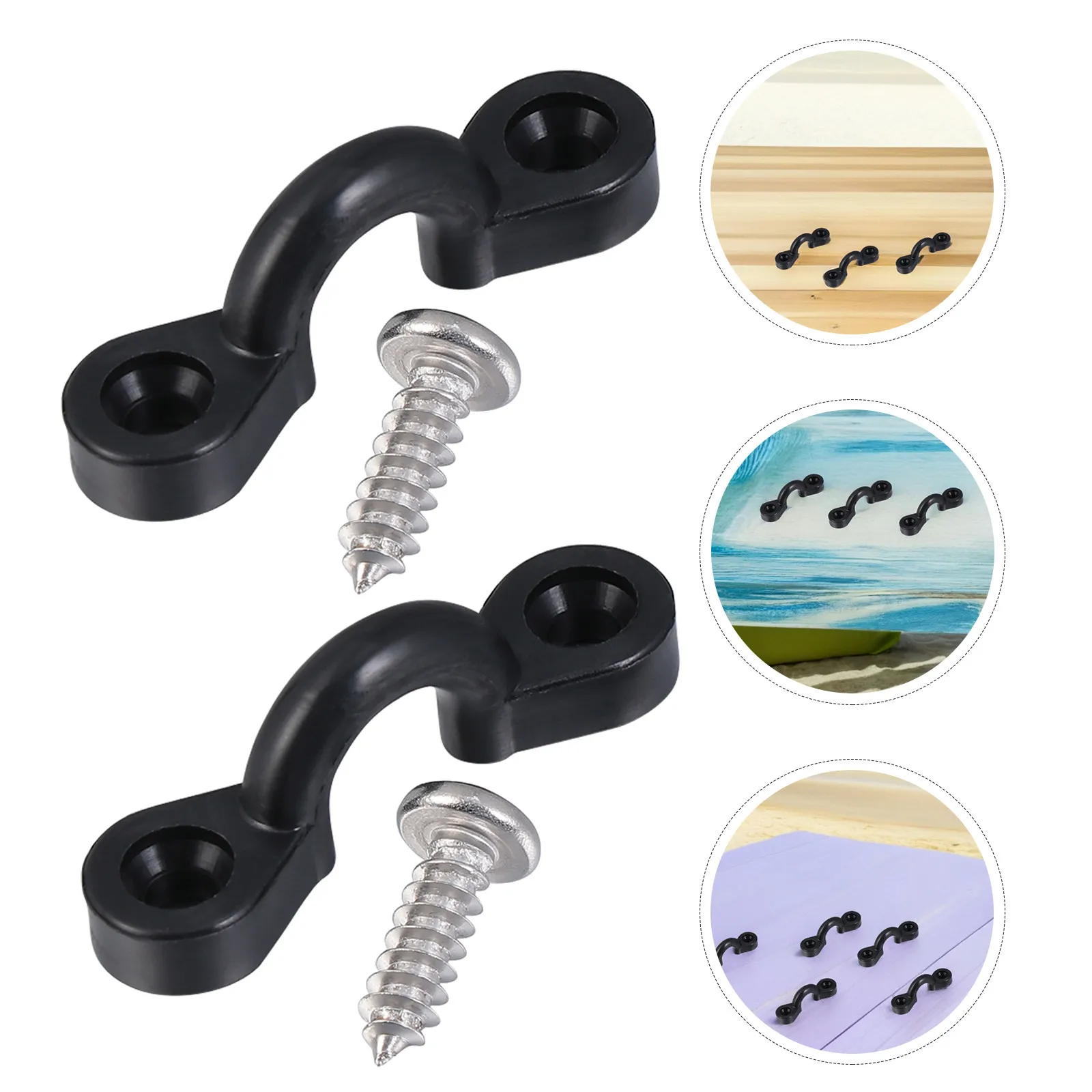 

Набор из 30 черных нейлоновых зажимов-фиксаторов для палубы каяка, комплект фурнитуры для морского оборудования, запасные части для каноэ и каяков