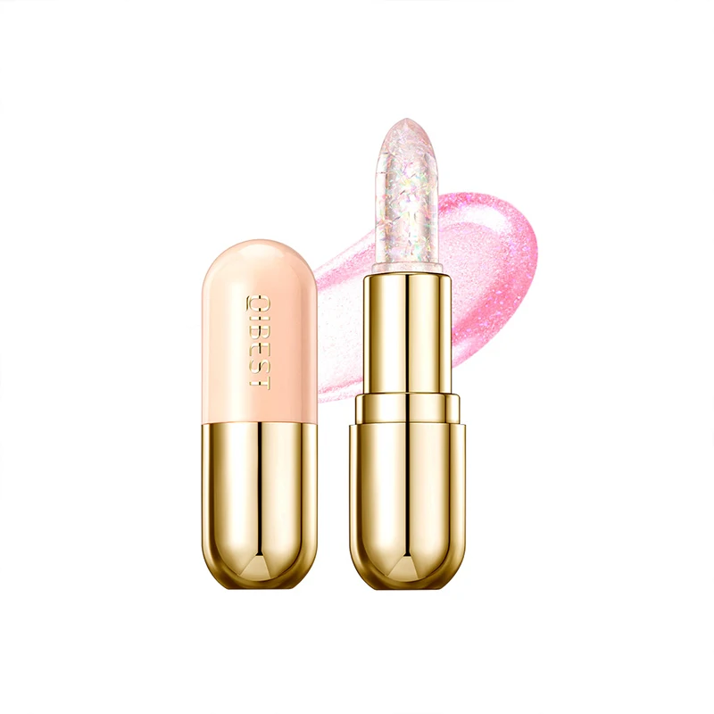 Temperatura Cor Mudando Batom, Brilhante Geléia, Hidratante Hidratante, Fade Lip Lines, Anti-secagem e Non-stick Cup, Cor Chan