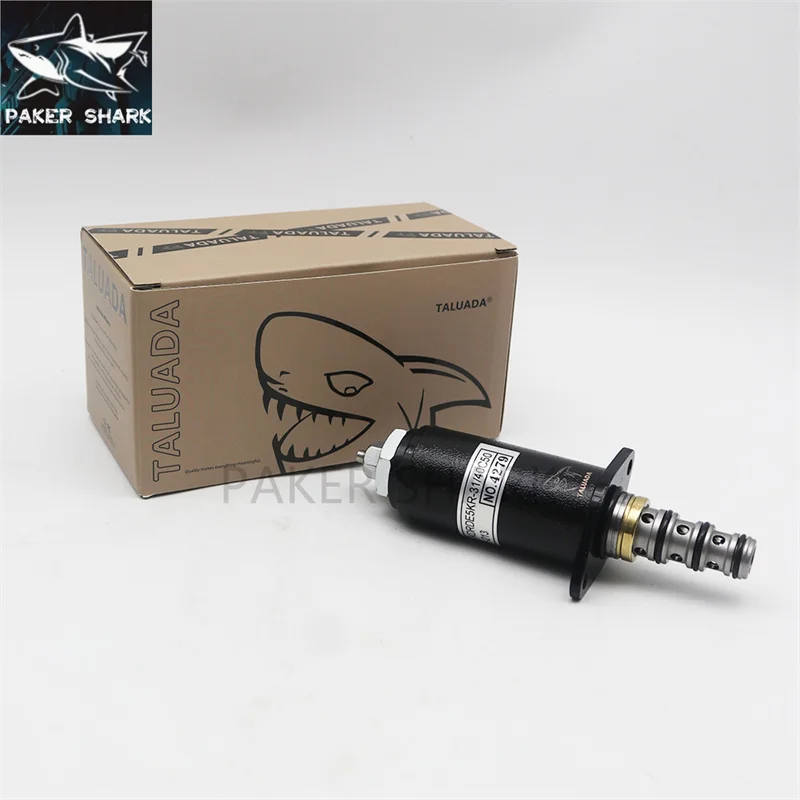 

For KOBELCO Solenoid Valve SK200-8 SK200-6E SK200-10 Solenoid Valve KDRDE5KR-31 40C50-213 Green Arm Two Speed Solenoid Valve