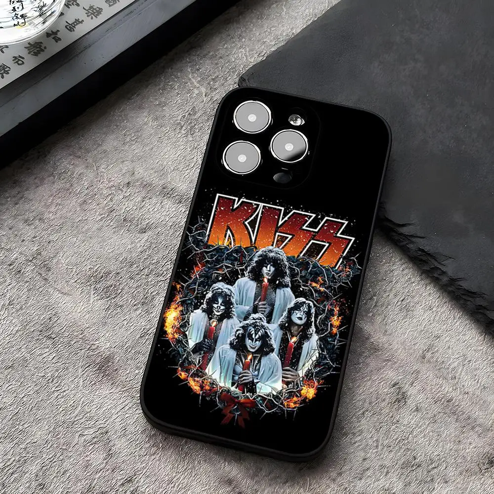 K-Kiss Heavy Rock Funda for iphone 14 16 13 11 15ProMax 12 Pro Max Mini Xr Xs X 7 Plus Covers