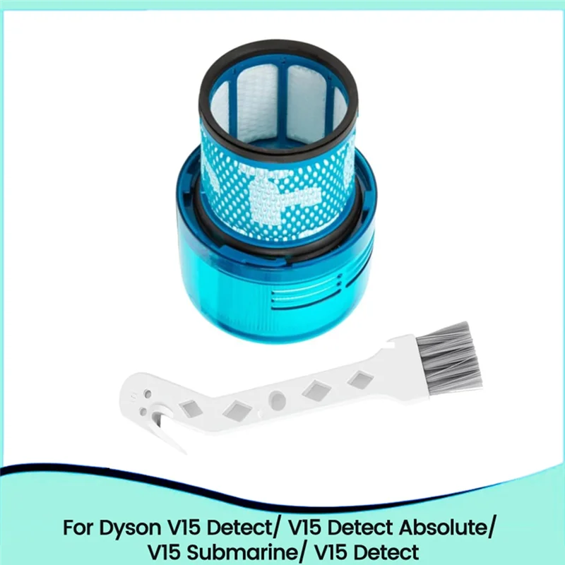 A26T-True HEPA Premium Filter Replacement For Dyson V15 Detect/V15 Detect Absolute Vacuum Attachments Part 970013-02