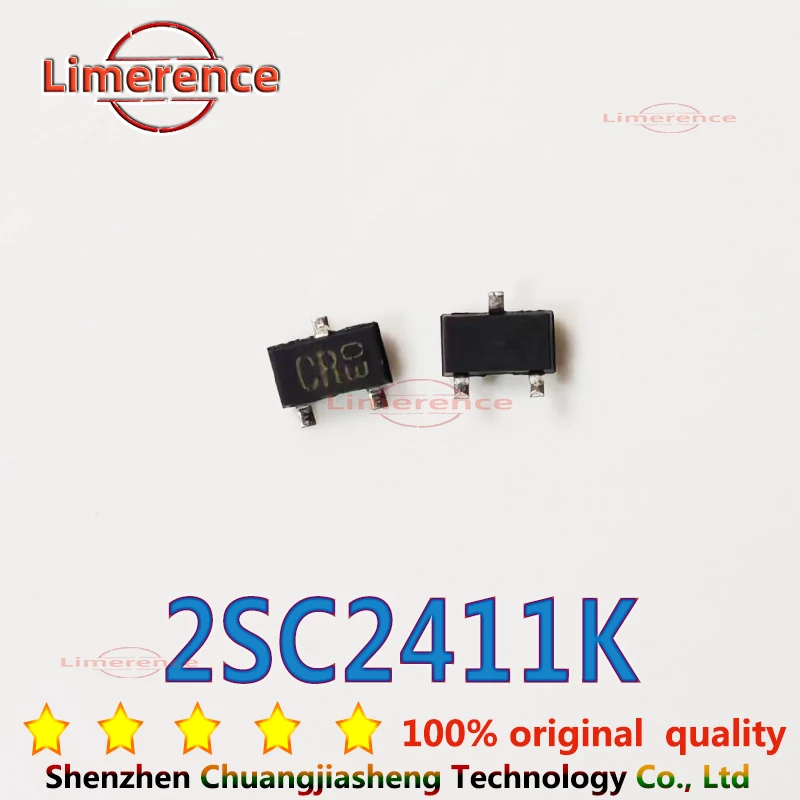 Código de marcado: CR, 2SC2411K, SOT23, 50 unidades por lote