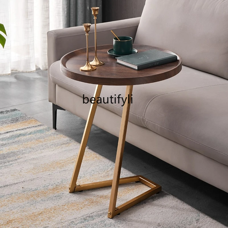 Sofa Side Table Italian Creative Home Small round Side Table Hotel Homestay Corner Table Flower