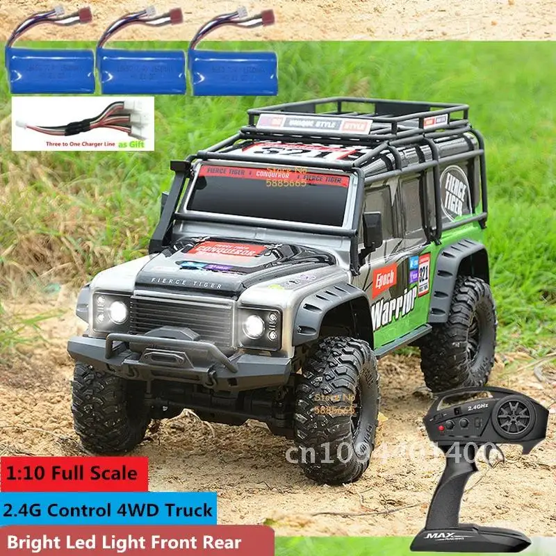 4WD 45 Degree Climbing RC Off-road Crawler 2.4G 4WD 1/10 Professional Large RC Truck Independent Suspension RC Racing Drift Car