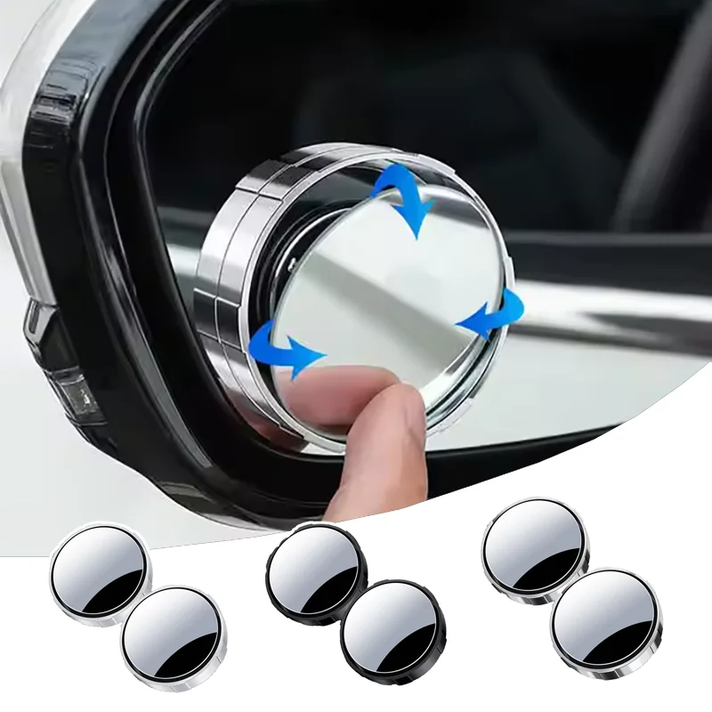 

Hot Selling Custom Auto Rearview Small Inside Adjust Cars Roundside Rearview Blind Spot Wide Angle Mirror Truck