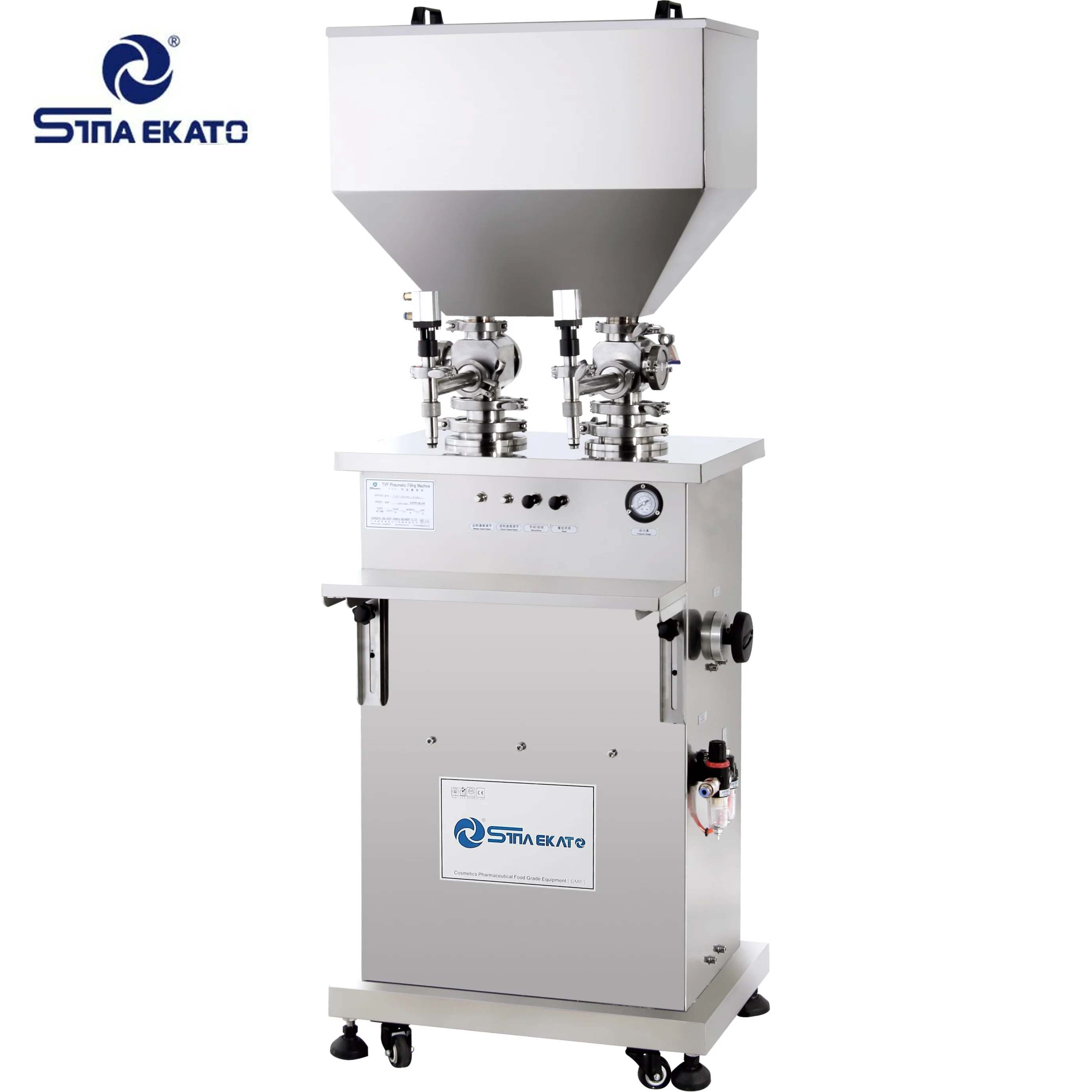 High Accuracy TVF Vertical Pneumatic Filling Machine Two Heads Paste Filling Machine Semi-automatic Liquid Filling Machine