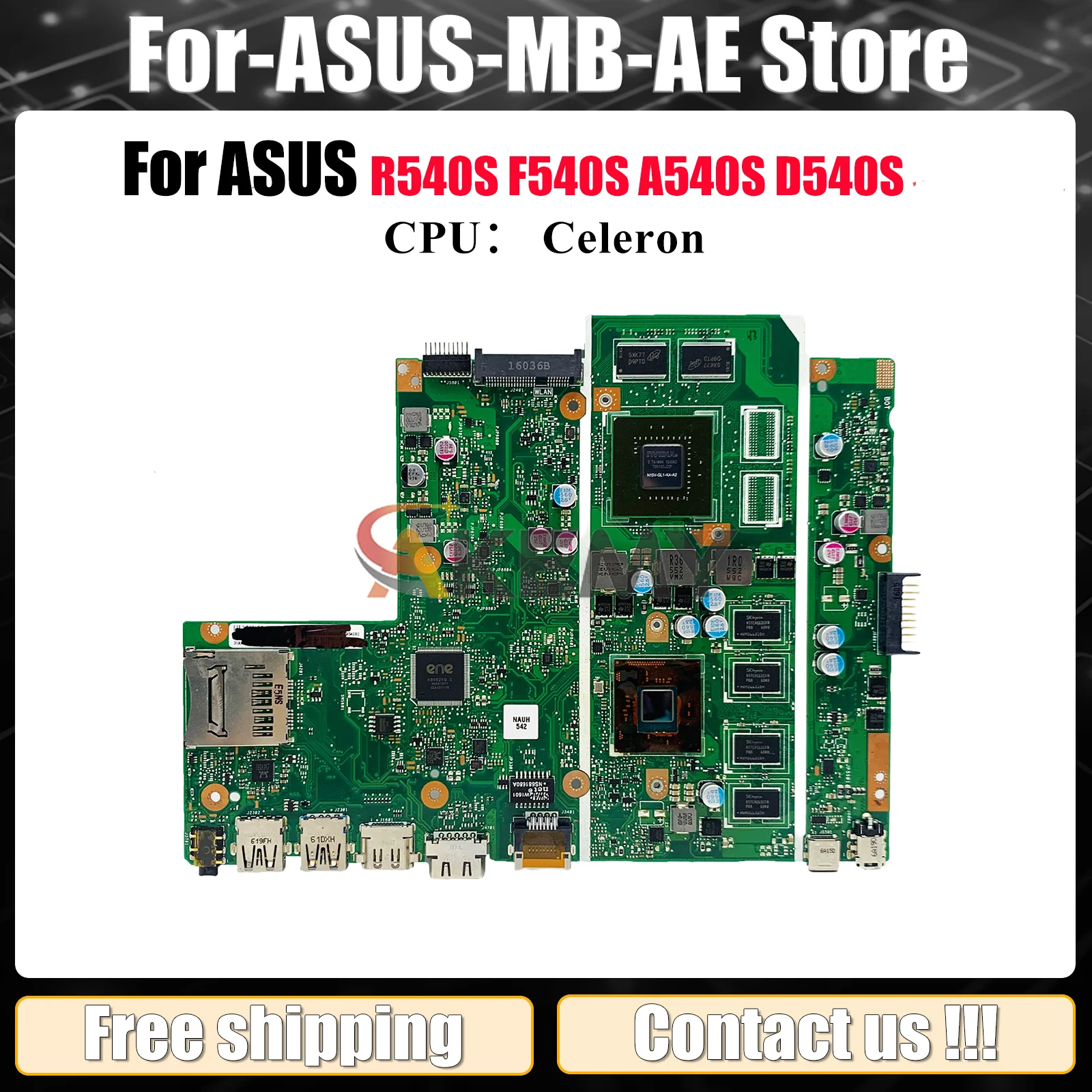 

X540SC Материнская плата для ноутбука ASUS VivoBook R540S F540S X540SC X540S A540S D540S Материнская плата с процессором Celeron 100% тесты OK stk