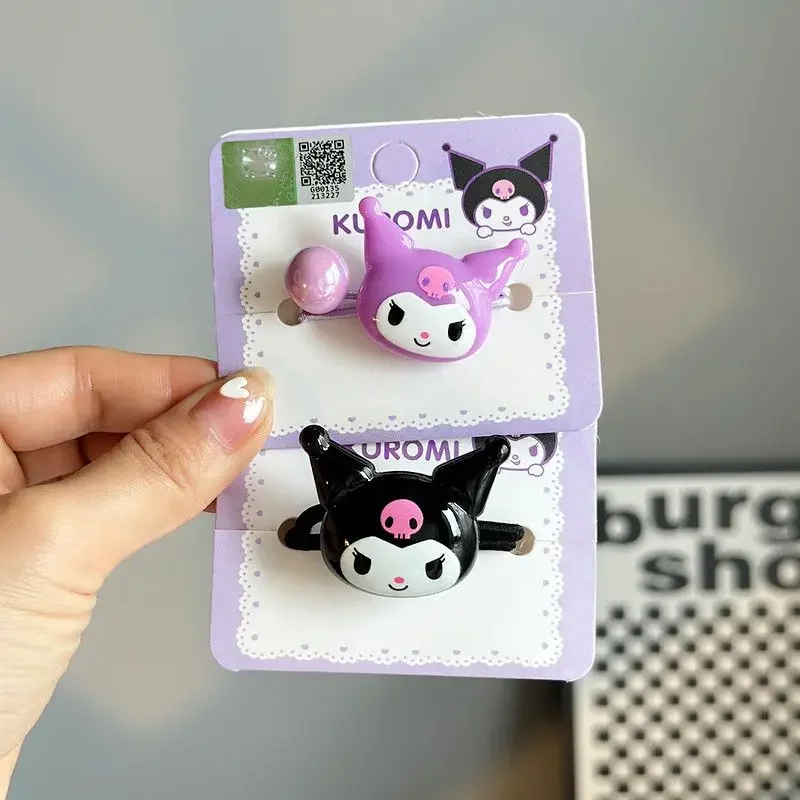 

New Sanrio Acrylic Hair Rope Innovative Kawaii Anime Kuromi Cartoon Girls Hair Accessory Bracelet Cute Ornaments Christmas Gift