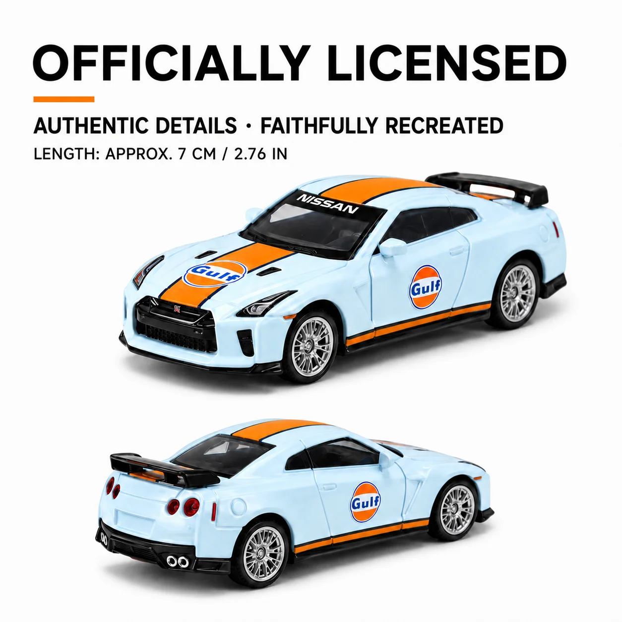 CCA 1/64 Nissan GTR R35 Super Racing Diecast Toy Car Model with Display Box Free Wheels Collection Miniature Gift Boyfriend