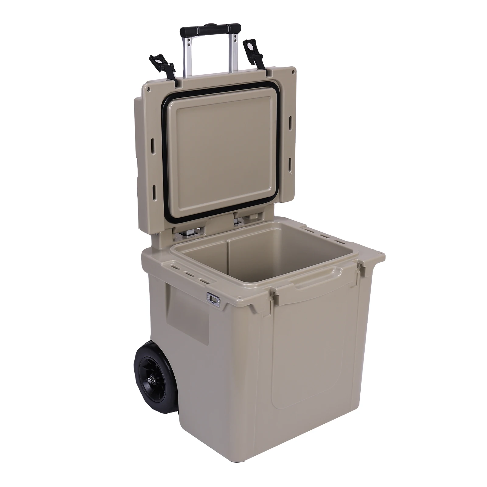 

5-литровый изолированный контейнер для льда с портативными ручками/герметичными защелками, сверхлегкий, на колесиках, жесткий, для пляжа, кемпинга, рыбалки