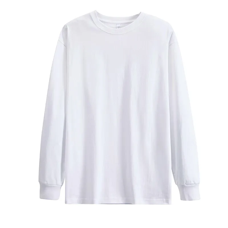 Plus Size 5XL Spring Cotton Tees Long Sleeve Women Clothing T-shirts Tops Solid Color Print Oversized women Female Clothing