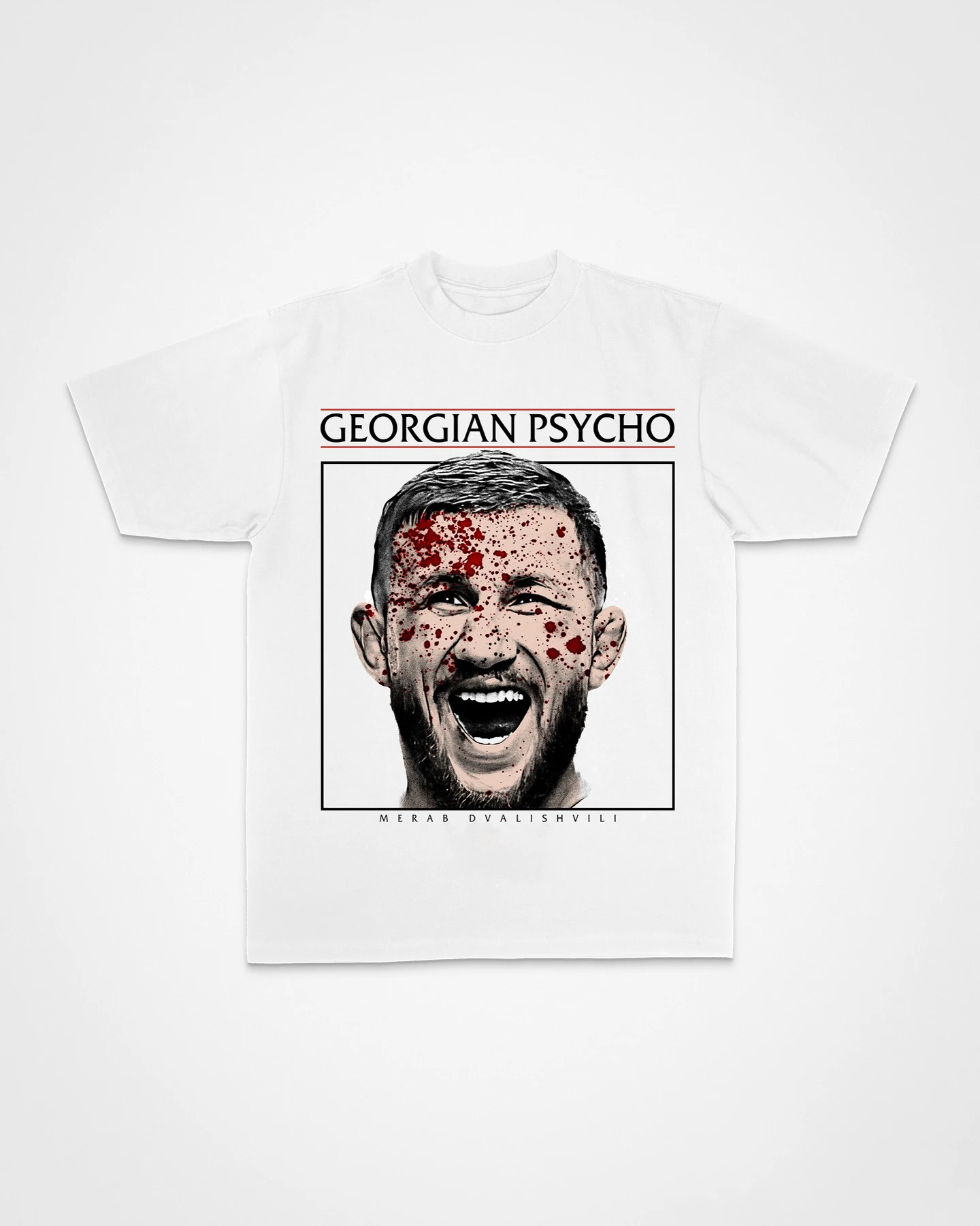 الرجال الملاكمة Merab Dvalishvili 323 القتال ليلة قصيرة الأكمام MMA مثمنة قفص Jujutsu التدريب تي شيرت المتضخم البلوز