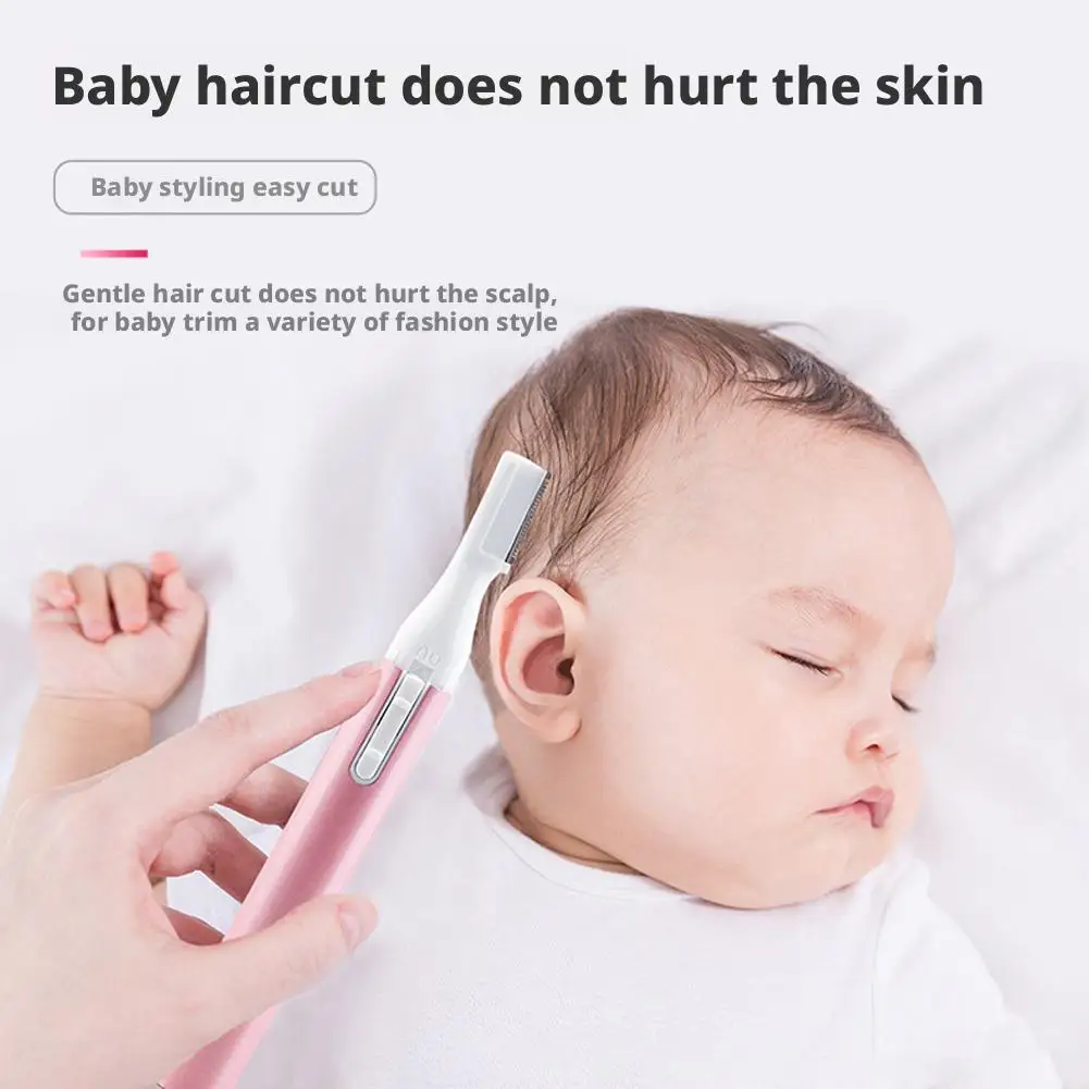 

Pink Electric Eyebrow Trimmer Mini Shaver Hair Remover Body And Facial Arms Facial Neck And Legs Remover Blur Hair Shaver L B1D8