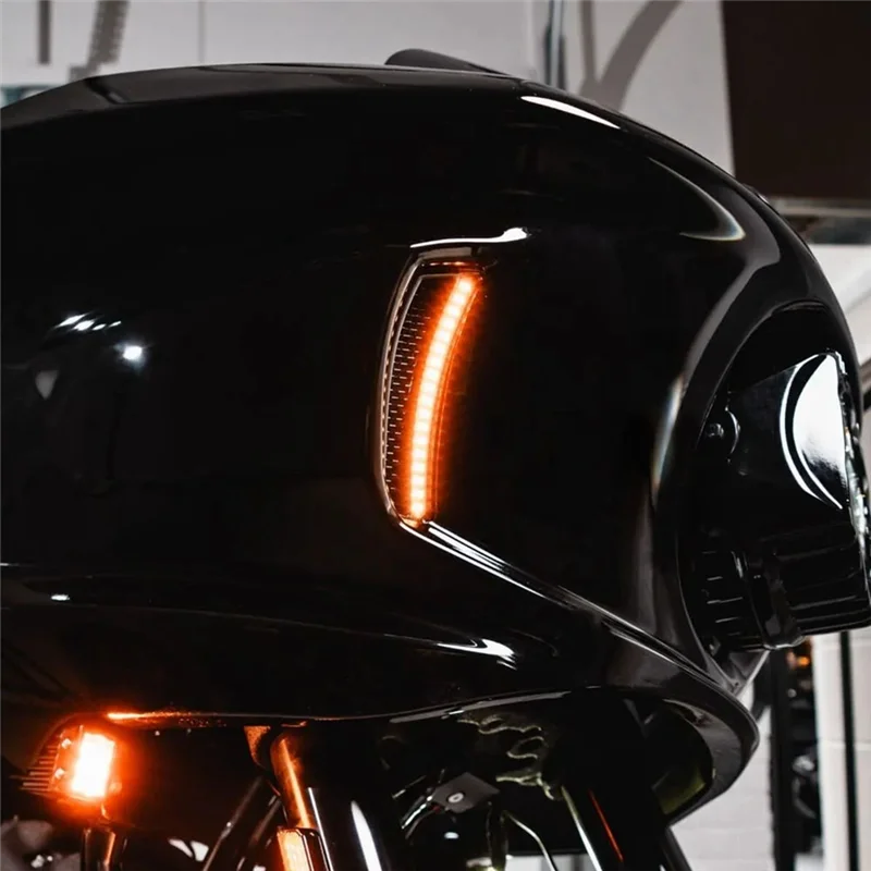 ملحقات الدراجة النارية LED أضواء تنفيس هدية لـ Softail Low Rider ST FXLRST Low Rider El Diablo FXRST 2022-2024