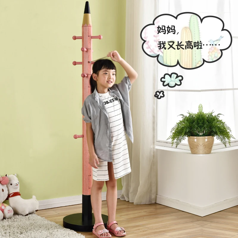 Tong Clothes Rack Teenagers Children's Pencil Fashion Creative Clothes Hanger Bedroom Simple Modern