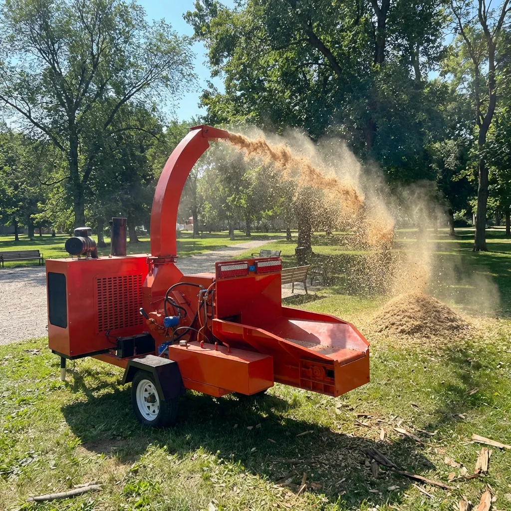 Professional Branch Shredder Timber Crusher for Large Logs Forestry Waste OEMM ODM Mobile Wood Chipper