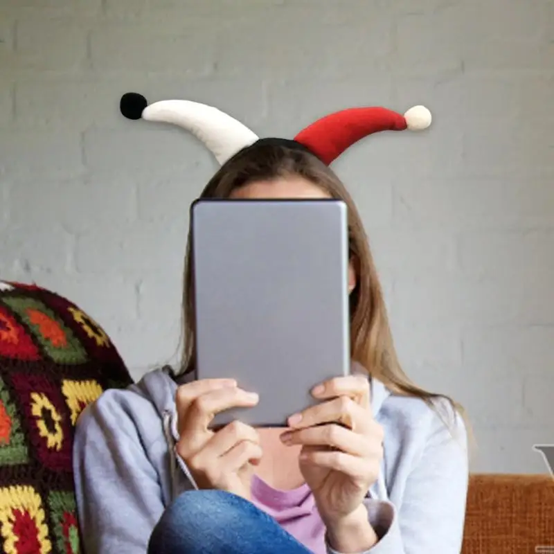 39BB Schöner Clown Stirnband Plüsch Hornhaarhoop für Rollenspiele Partyversammlungen