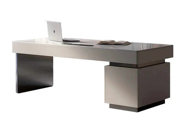 Italian minimalist home study light luxury high-end office computer desk