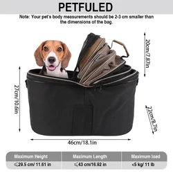 Cesta trasera para perro en bicicleta – Asiento acolchado y seguro