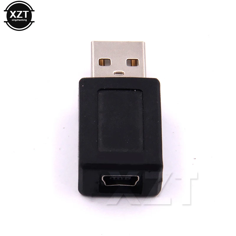 1PC NEW High Quality USB 2.0 Male To Mini 5-Pin Female Plug Connector Converter USB Adapter