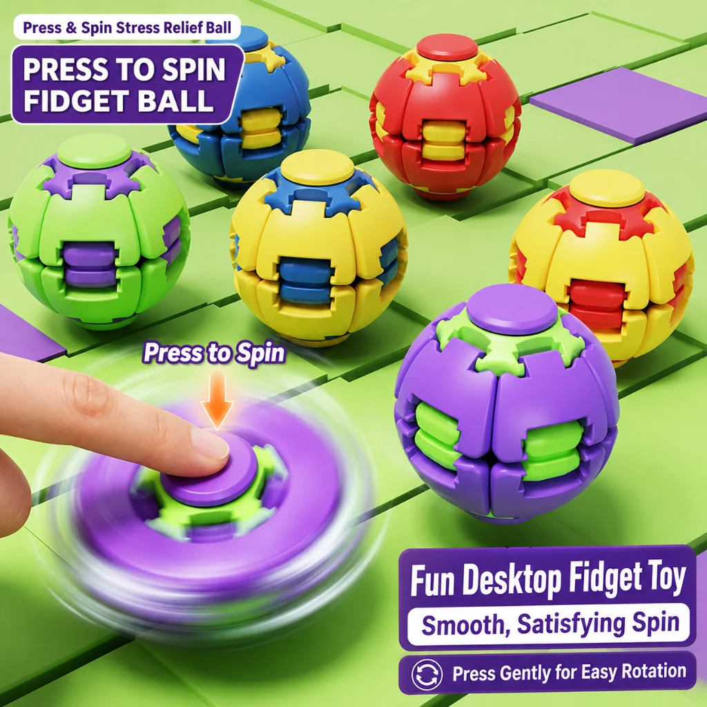 Nowa Piłka Antystresowa do Krę – Fidget Spinner Bearing recenzja i cena
