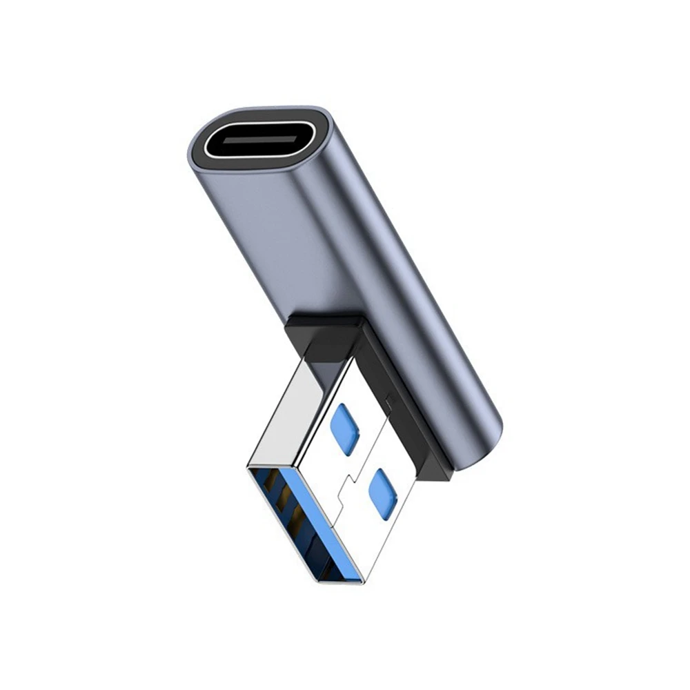 Ángulo recto 90 °   Convertidor tipo C hembra a USB 3.0 macho Adaptador USB-C G32B