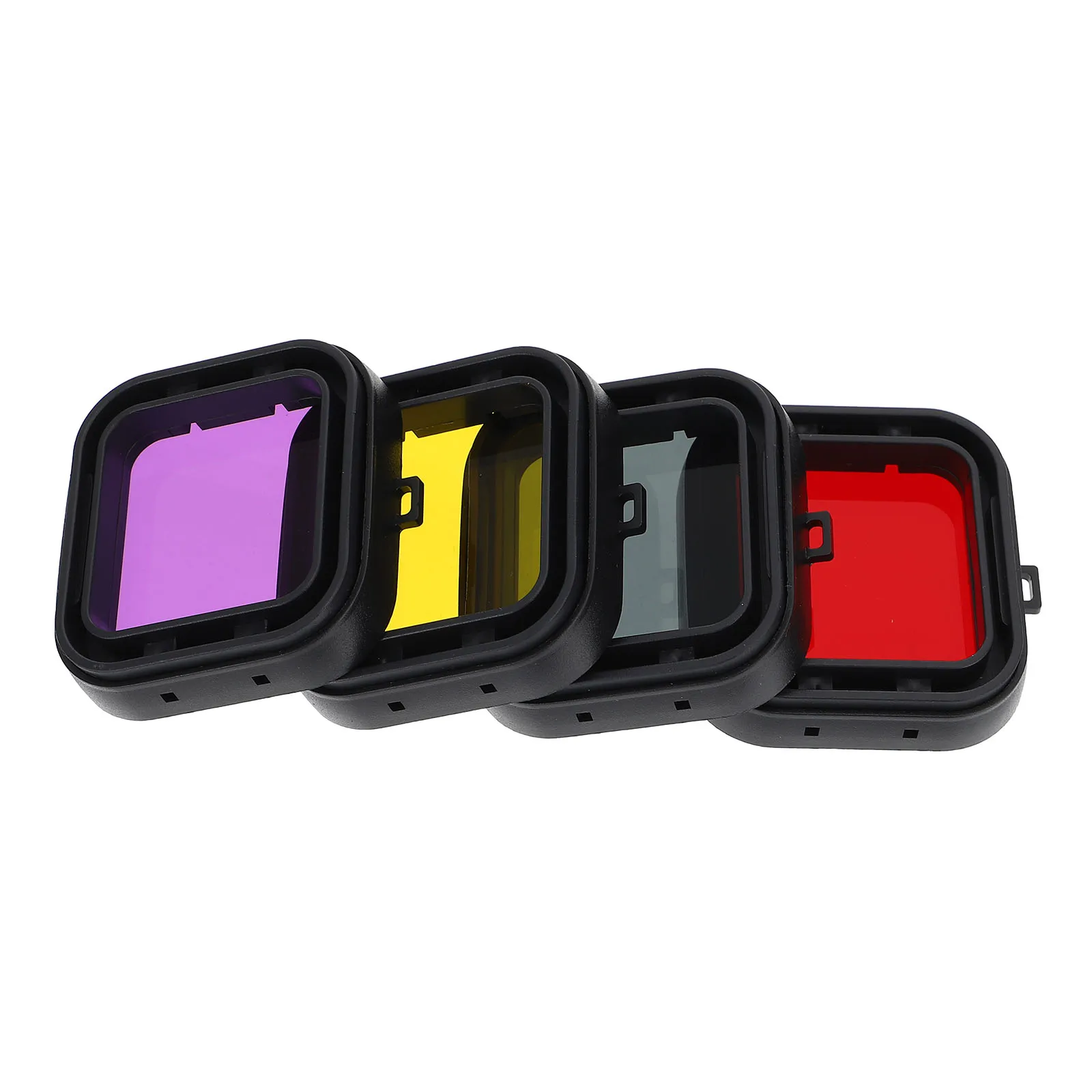 

4 PCS Sports Camera Waterproof Shell Filter Accessories for Acrylic Deep Diving Lens