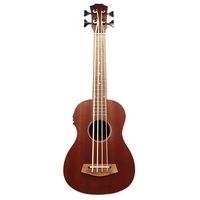 30 Inch Electric Ukulele Bass Guitar Full Okoume Wood Guitar Body Natural Color 4 String Mini Uk Bass Guitar Children Gift