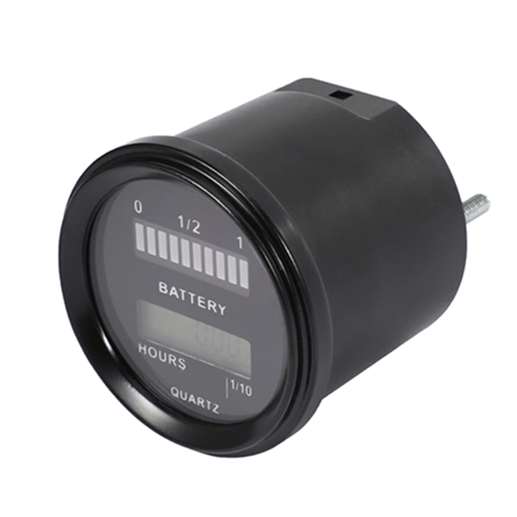 AU16-Rl-Bi011 Battery Gauge Agm Gel Volt Meter Battery Indicator With Hour Meter For Motorcycle Atv Tractor Cleaning Machine
